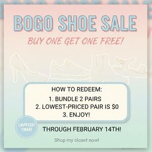 BOGO SHOE SALE — LIMITED TIME!